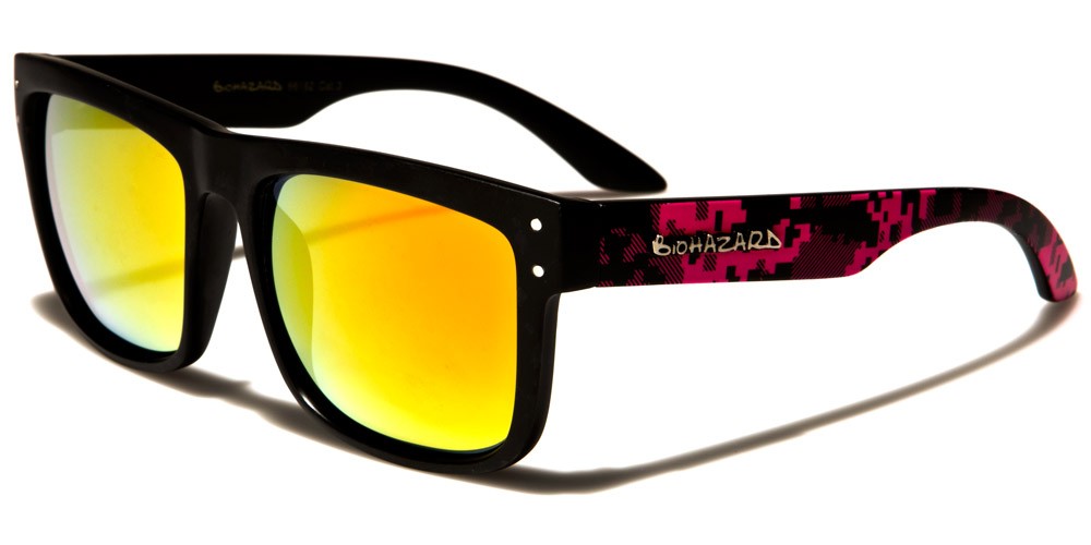 Polarised Mirrored Fire Iridium Sunglasses for Men Women Driving B Force Sports 