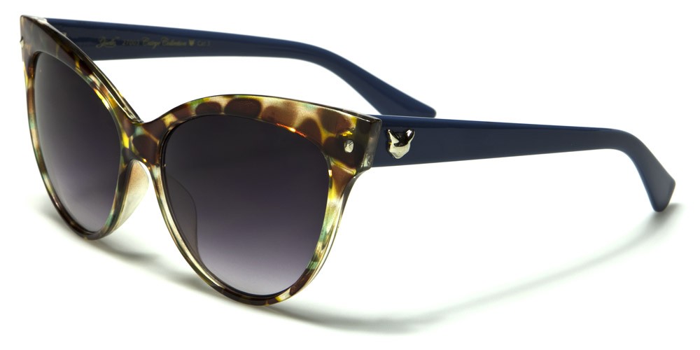 Giselle Round High Fashion Designer Sunglasses Tortoise Frame Smoke Lens NWT 