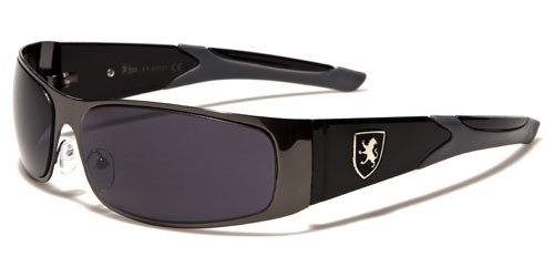 New Khan Mens   Metal Sunglasses  Wrap UV400 K48 