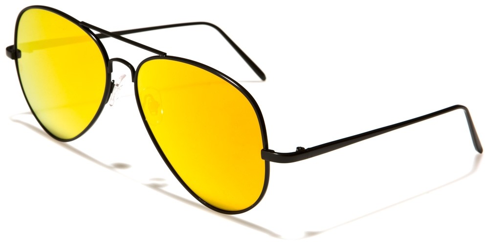 Buy Combo Of Sunglasses With Orange Aviator And Transparent Wayfarer Style  In Yellow Online @ ₹999 from ShopClues