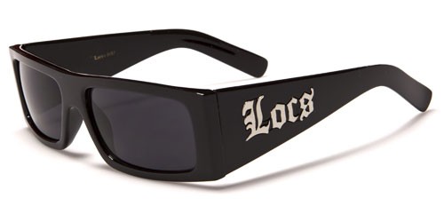 Locs Rectangle Men's Sunglasses - LOC91169-BK