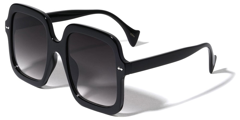 Locs Square Men's Wholesale Sunglasses LOC91085-BK