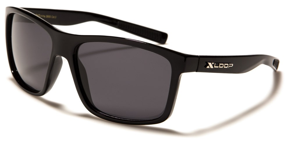 X Loop Sunglasses XL60605 UV400 Davis E5 gloss black yellow sunnies 
