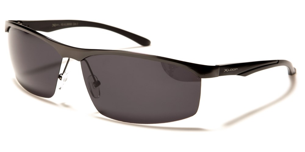 X-Loop Semi-Rimless Polarized Bulk Sunglasses PZ-XL35006