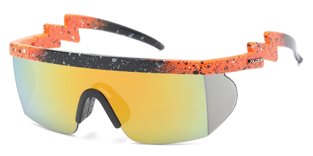 X-Loop Shield Zigzag Sunglasses - X3642