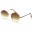 Round Unisex Logo Free Wholesale Sunglasses 711046