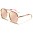 Aviator Flat Lens Women's Sunglasses Bulk AV-1510-FT-CM