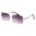 Giselle Rimless Rectangle Sunglasses Wholesale GSL28203