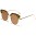 Round Flat Lens Women's Wholesale Sunglasses M10328-FT-CM