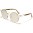 Rimless Round Unisex Sunglasses Wholesale M10364