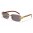 Rimless Wood Print Rhinestone Sunglasses in Bulk M4040-RH