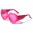 Heart Shaped Women's Sunglasses Bulk P6643-HEART-RED-PINK