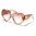 Heart Shaped Oval Women's Wholesale Sunglasses P6643-HEART