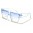 Flat Top Rectangle Women's Wholesale Sunglasses P6700