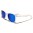 Classic Mirrored Unisex Sunglasses Wholesale W-1-WHT-CM