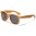 Wood Print Classic Unisex Wholesale Sunglasses W-694-WD