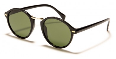 Glass Lenses Round Unisex Sunglasses Wholesale BP0123-GL