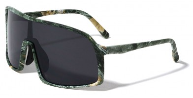 Shield Camouflage Print Men's Sunglasses in Bulk BP0172-CAMO