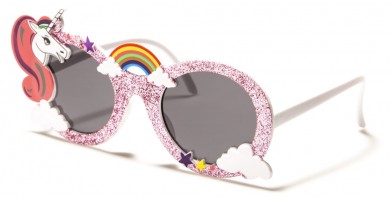 Kids Round Unicorn Sunglasses Wholesale K-893