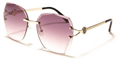 Kleo Rimless Women's Sunglasses Wholesale LH-M7816