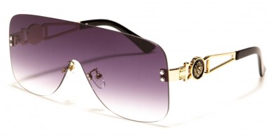 Kleo Shield Rimless Sunglasses Wholesale LH-M7836