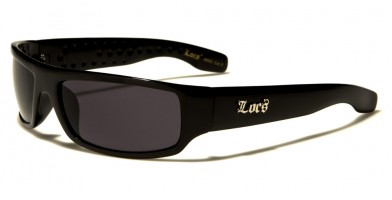 Locs Rectangle Men's Sunglasses In Bulk LOC9003-BK