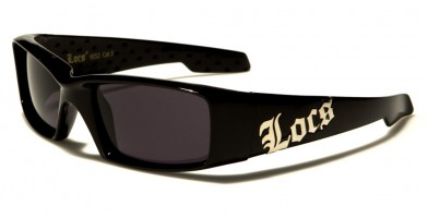 Locs Rectangle Men's Sunglasses In Bulk LOC9052-BK