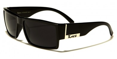 Locs Square Men's Sunglasses Wholesale LOC91026-BK