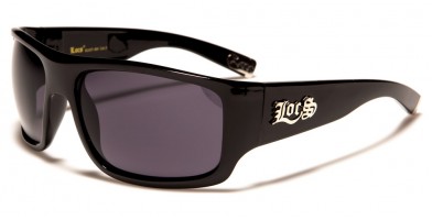 Locs Shiny Black Men's Bulk Sunglasses LOC91107-BK