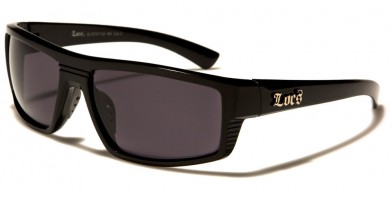 Locs Rectangle Men's Wholesale Sunglasses LOC91122-BK