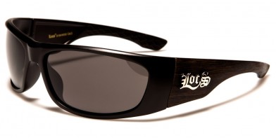 Locs Oval Wood Print Sunglasses in Bulk LOC91139-WOOD