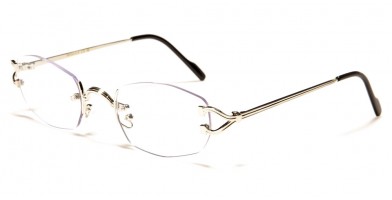 Rimless Oval Women's Glasses Wholesale M4035-CLR