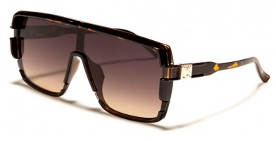 Rectangle Shield Unisex Wholesale Sunglasses P30493