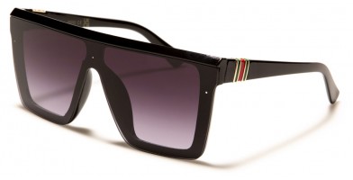 Flat Top Shield Unisex Sunglasses Wholesale P6582