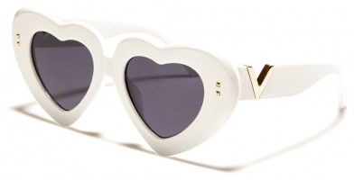 Heart Shaped Oval Women's Sunglasses in Bulk P6731-HEART