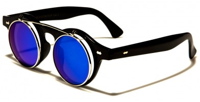 Round Flip-Up Unisex Sunglasses In Bulk W-312-CM-FLIP